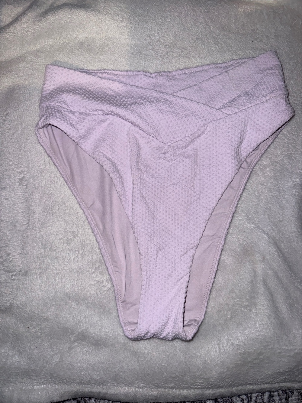 aerie High-Waist Bikini Bottom in Light Lavender